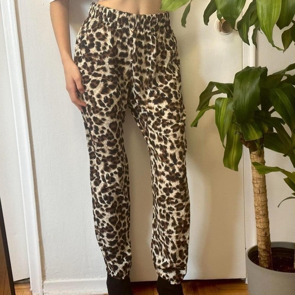 💜Vintage Leopard Print High Rise Pants Size Medium - Picture 3 of 8
